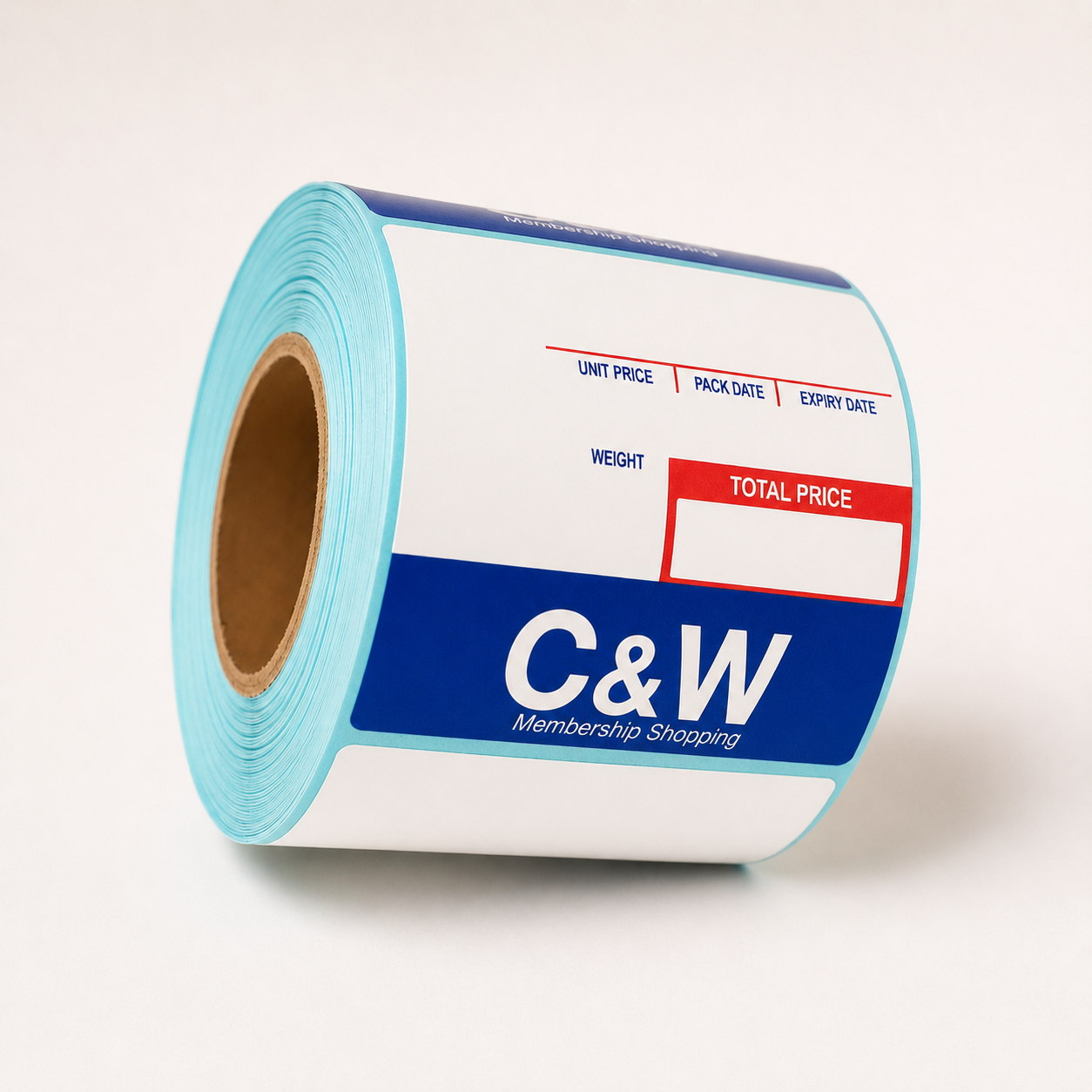 Printed price label roll